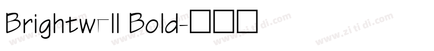 Brightwell Bold字体转换